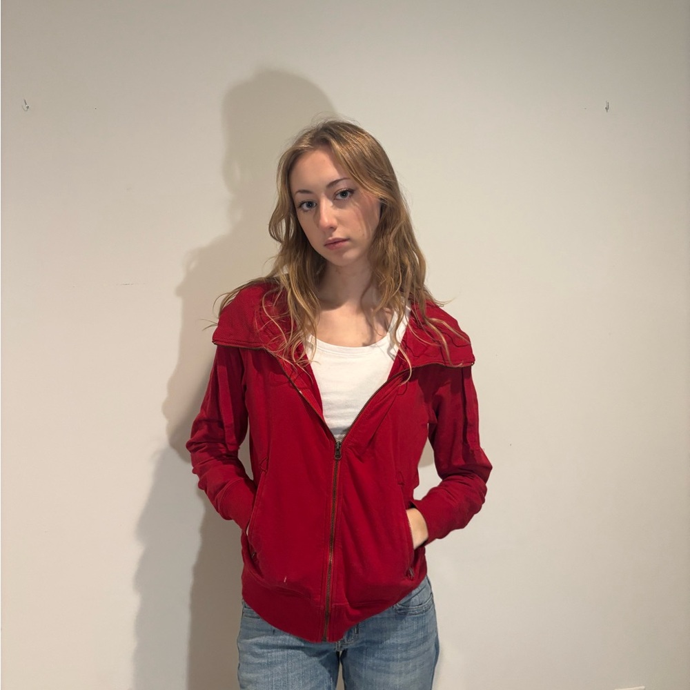Forever 21 Vibrant Red Bomber Jacket